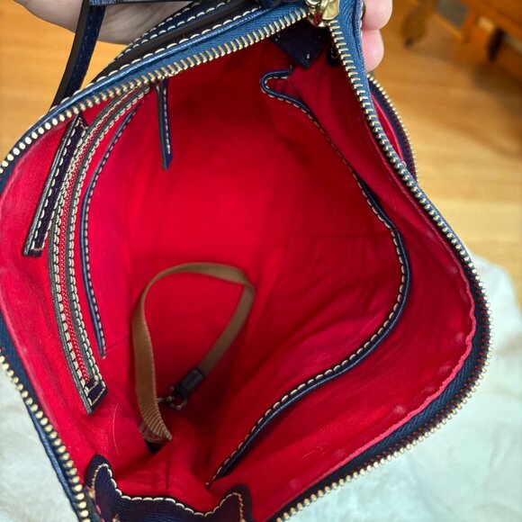 Dooney & Bourke Marine Blue Saffiano Leather Crossbody/Shoulder Bag - Picture 10 of 16